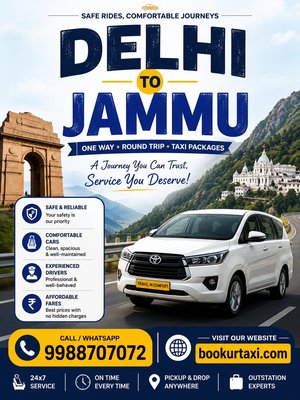 Delhi to Jammu Taxi cab services