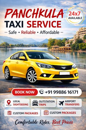 Panchkula Taxi Service |  Chandigarh & Mohali Cab Booking - Bookurtaxi