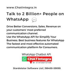 WhatsApp Business API - Developer friendly API - Chet Integra by Stardotstar Software ltd