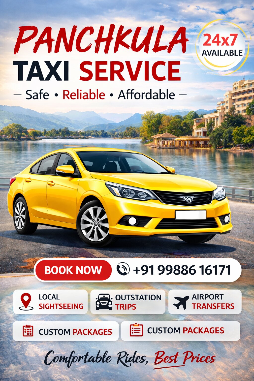 Panchkula Taxi Service |  Chandigarh & Mohali Cab Booking - Bookurtaxi